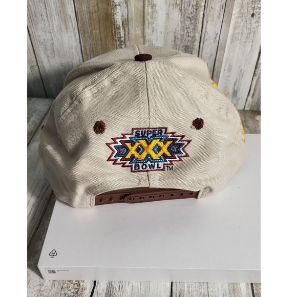 Vintage 1996 Dallas Cowboys Super Bowl XXX Champions Cap Desert Patch Logo New - Picture 5 of 8